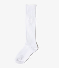 Monogram Stitch Ribbed Socks