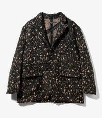 Zip Jacket - Poly Wool Leopard Jq.