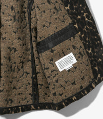 Zip Jacket - Poly Wool Leopard Jq.