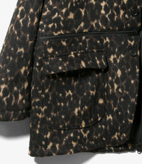 Zip Jacket - Poly Wool Leopard Jq.