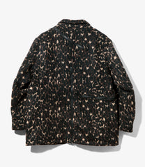 Zip Jacket - Poly Wool Leopard Jq.