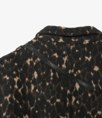 Zip Jacket - Poly Wool Leopard Jq.