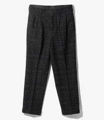 Tucked Trouser - W/N Plaid Cloth