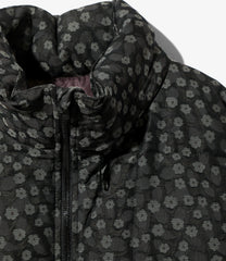 Hooded Down Sur Coat - Floral Jq.