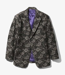 Peaked Lapel Short Jacket - W/R Rose Jq.