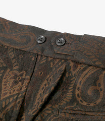 Side Tab Trouser - W/R Paisley Jq.