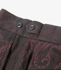 Side Tab Trouser - W/R Paisley Jq.