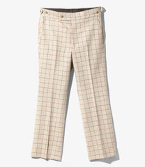 Side Tab Trouser - Plaid Twill