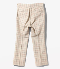 Side Tab Trouser - Plaid Twill