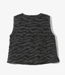 C.C. Vest - Poly Zebra Cut Jq.