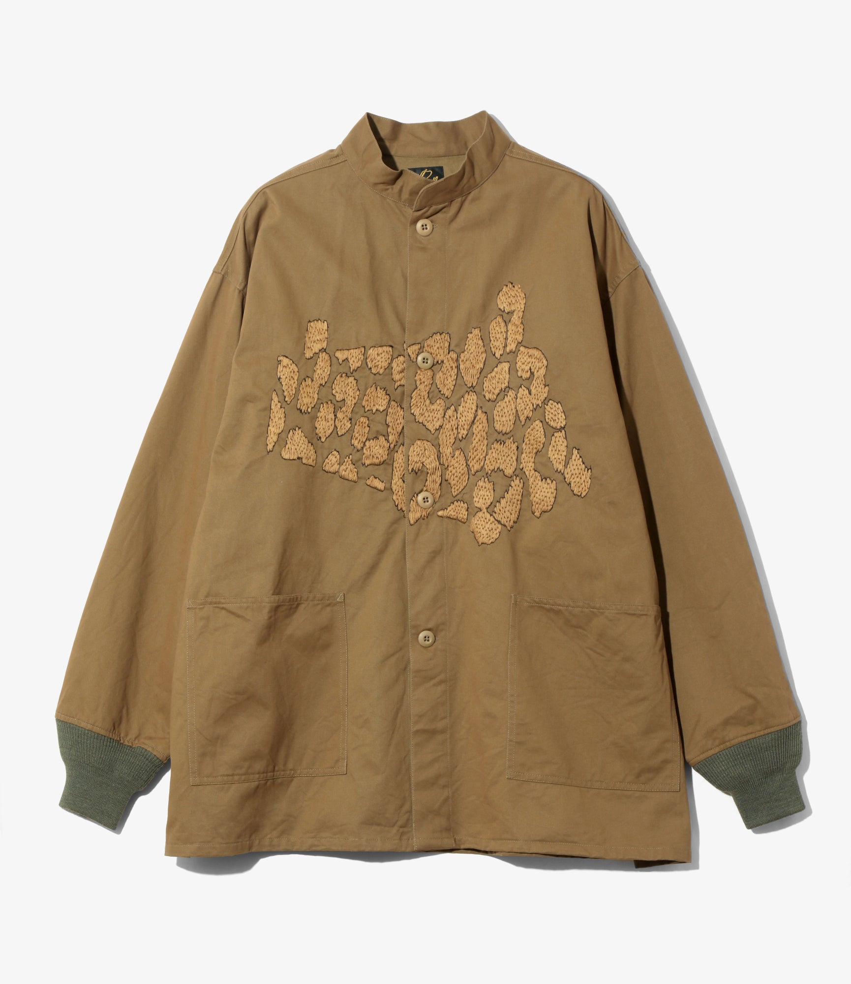 S.C. Army Shirt- Leopard Hand Emb. – NEPENTHES ONLINE STORE