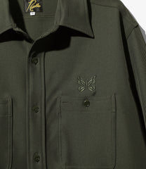 Work Shirt - PE/R/PU Cavalry Twill