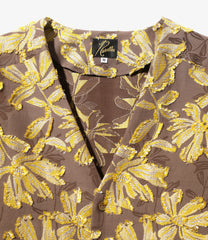 V Neck Shirt - Flower Cut Jq.