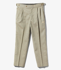 W.U. Tucked S/T Trouser -Glen Plaid