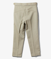 W.U. Tucked S/T Trouser -Glen Plaid