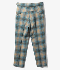 W.U. Tucked S/T Trouser-Plaid Twill