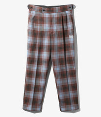 W.U. Tucked S/T Trouser-Plaid Twill