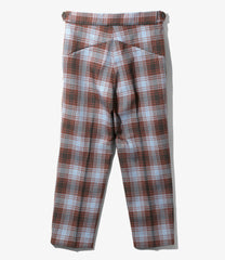 W.U. Tucked S/T Trouser-Plaid Twill