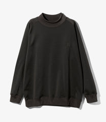 L/S Mock Neck T - Bright Jersey