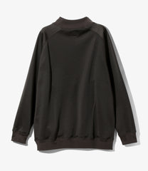 L/S Mock Neck T - Bright Jersey