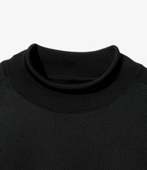 L/S Mock Neck T - Bright Jersey