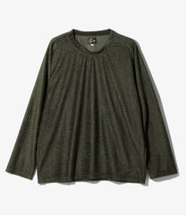 L/S U Neck Tee - Poly Double Russell