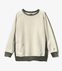 2-Tone C/N Sweat Shirt - F.Terry