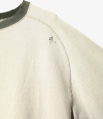 2-Tone C/N Sweat Shirt - F.Terry