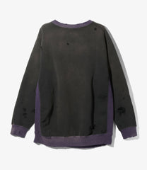 2-Tone C/N Sweat Shirt - F.Terry