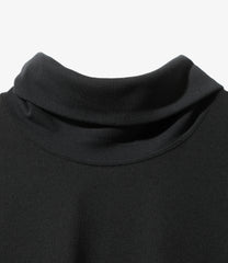 L/S High Neck Tee - Poly Jersey