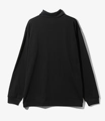 L/S High Neck Tee - Poly Jersey