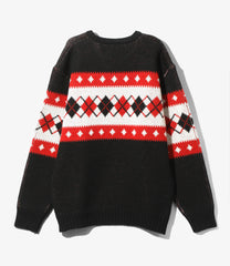 Crew Neck Sweater - Argyle