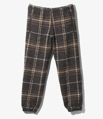 Zipped W.U. Pant - Plaid Tweed