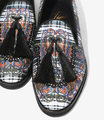 Tartan Plaid Tassel Slip-On