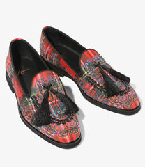 Tartan Plaid Tassel Slip-On