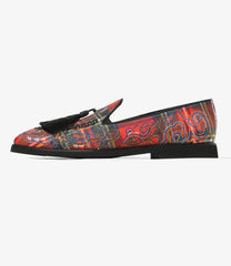 Tartan Plaid Tassel Slip-On