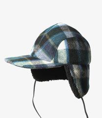 Hunting Cap - Wool Melton Plaid