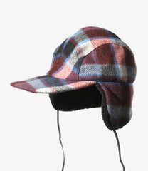 Hunting Cap - Wool Melton Plaid