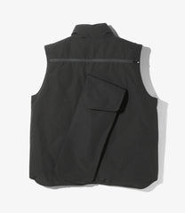 Multi Pocket Zipped Down Vest- Grosgrain