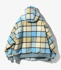 Zipped Work Hoody - Brushed Plaid  Twill