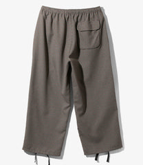 String Cuff Balloon Pant - Poly Plaid Twill