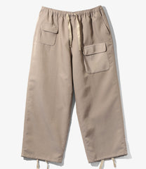 String Cuff Balloon Pant - Poly Twill