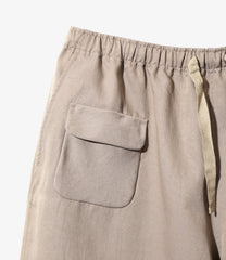 String Cuff Balloon Pant - Poly Twill