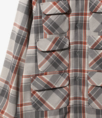 6 Pocket Classic Shirt - Plaid Twill