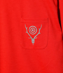 L/S Round Pocket T - Circle Horn