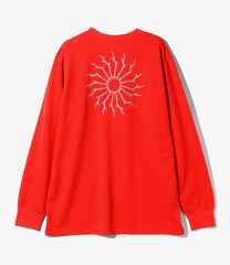 L/S Round Pocket T - Circle Horn