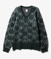 Loose Fit V Neck Sweater - Skull&Target