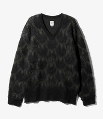 Loose Fit V Neck Sweater - Skull&Target