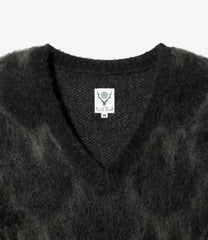 Loose Fit V Neck Sweater - Skull&Target