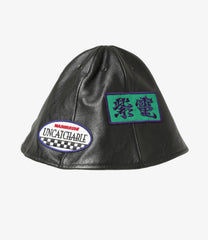 Motor Cycle Tulip Hat - Cowhide Leather